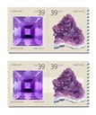 Amethyst Se-tenant pair