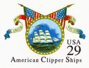 American Clipper Ships Postal Card