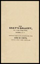 "Card de Visits" / Gray's Gallery