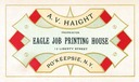 A. V. Haight / Eagle Printing House