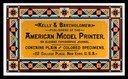 Kelly & Bartholomew / American Model Printer