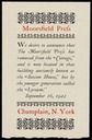 Moorsfield Press, Champlain, New York