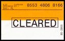 Cleared