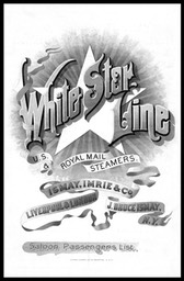 White Star Line / Saloon Passengers List